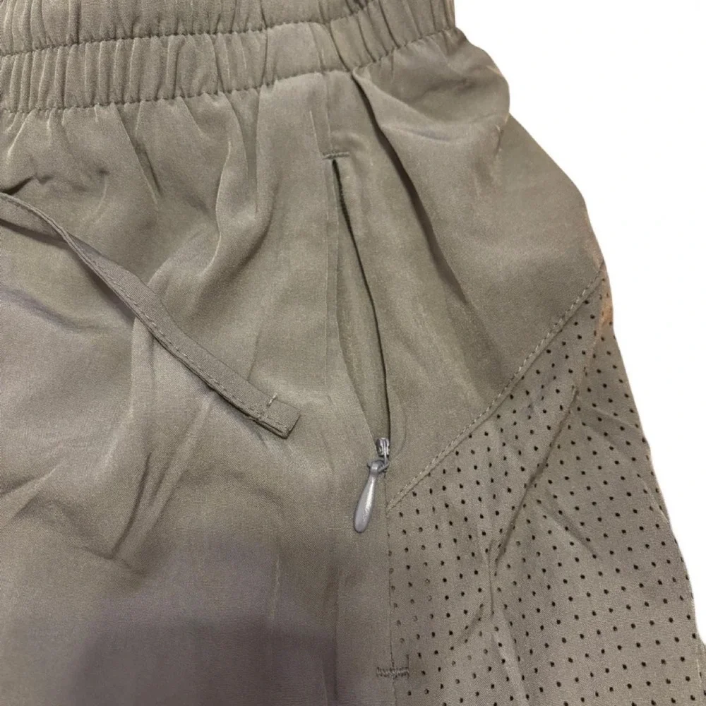 Pinspark athletic running shorts in a versatile khaki/olive color Size XXL